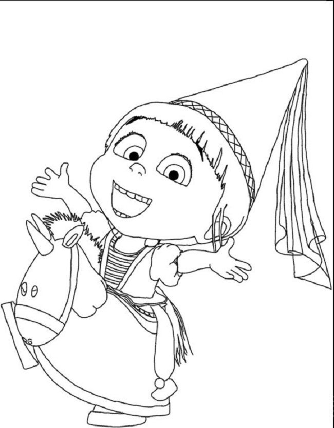 Agnes from despicable me coloring pages unicorn coloring pages coloring pages unicorn quilt