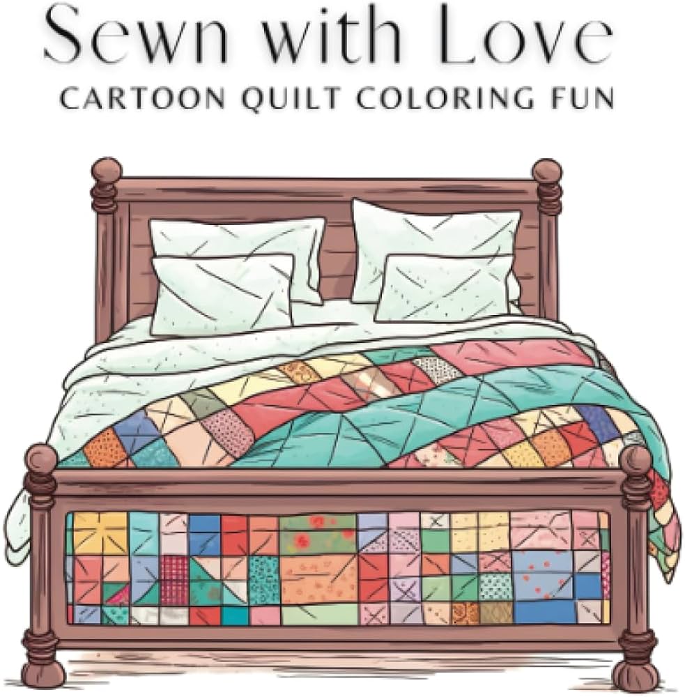 Sewn with love cartoon quilt coloring fun coloring books lemons mini books