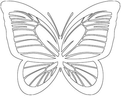 Butterfly outline
