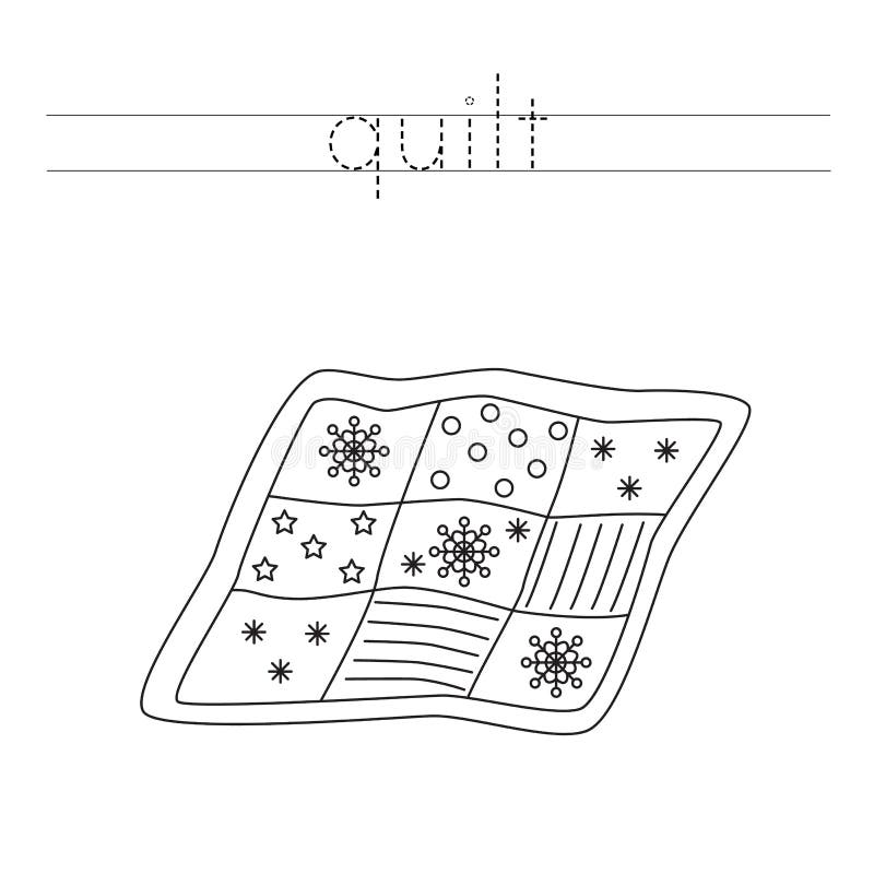 Quilt coloring page stock illustrations â quilt coloring page stock illustrations vectors clipart