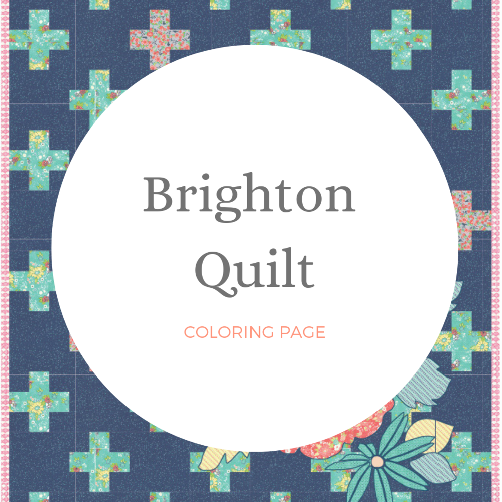 Brighton quilt coloring page â eva blakes makery