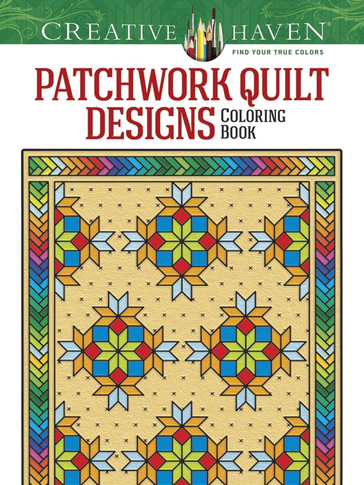 Creative haven patchwork quilt designs coloring book