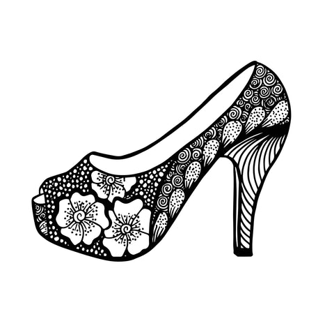 Shoes coloring book for girls digital â monsoon publishing usa