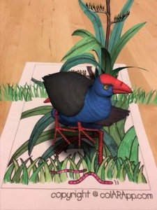 Augmented reality coloring book pages