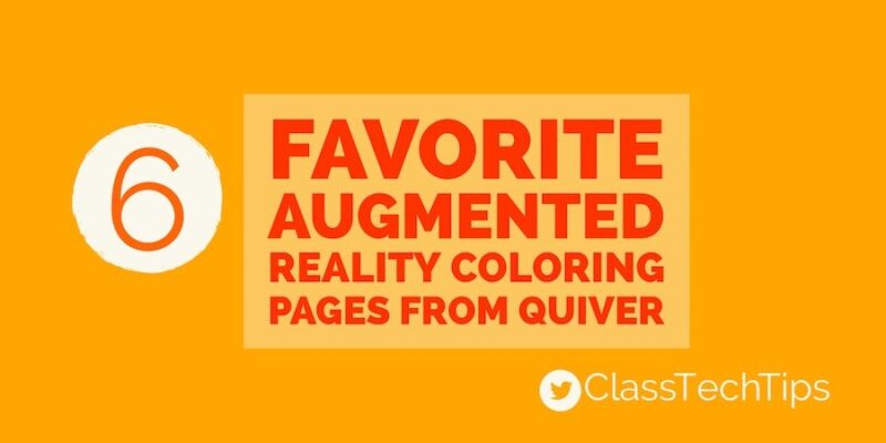 Augmented reality coloring pages from quiver