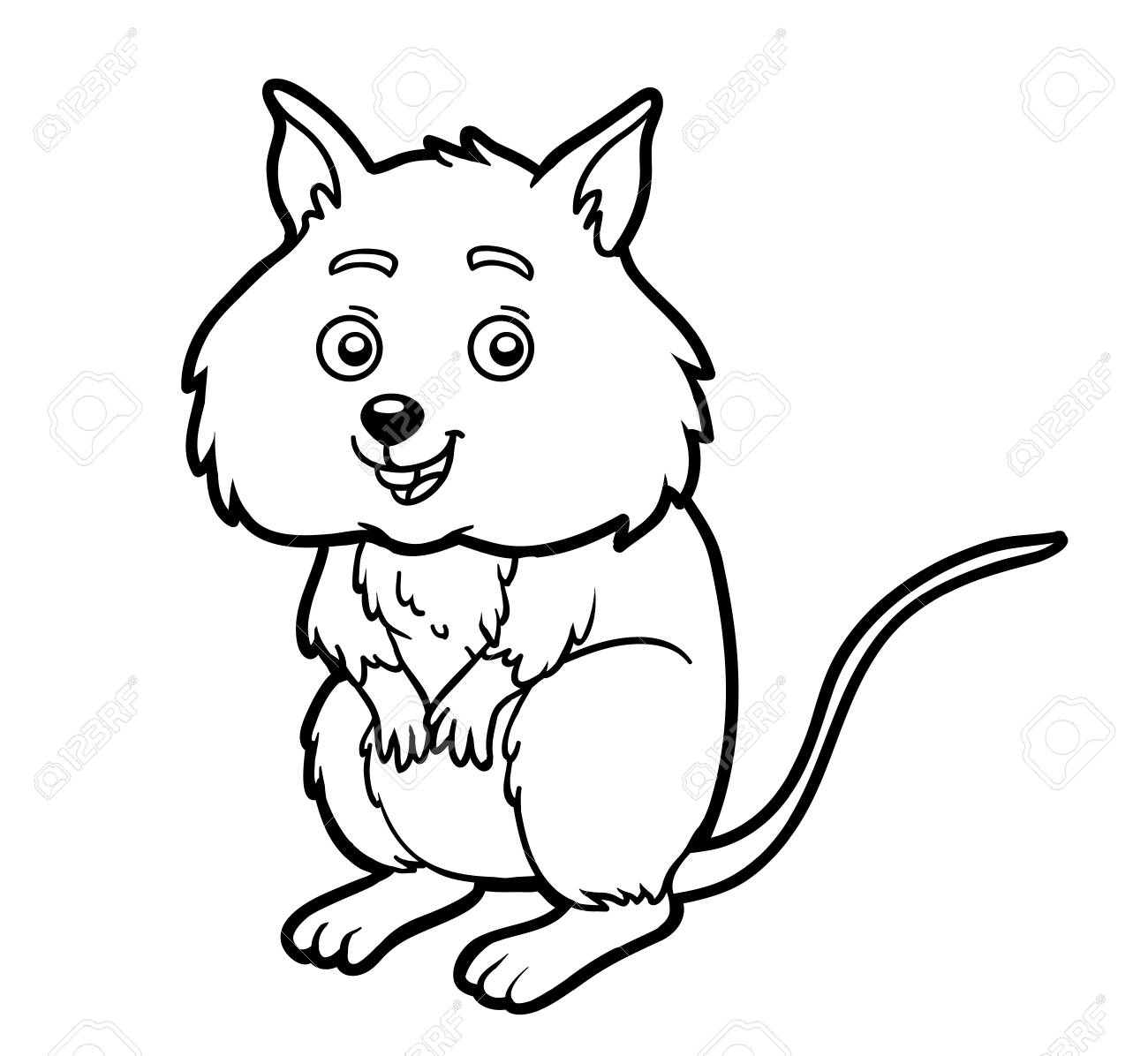 Coloring book for children quokka royalty free svg cliparts vectors and stock illustration image