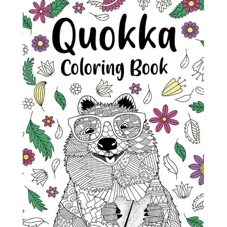 Quokka coloring book mandala crafts hobbies zentangle books funny quotes and freestyle drawing paperback