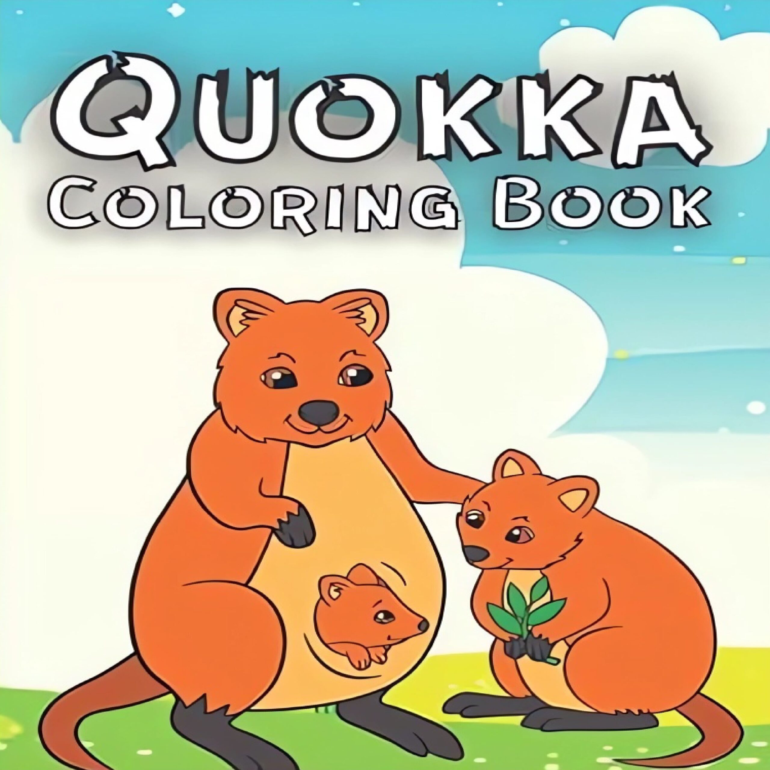 Quokka coloring book easy quokka coloring books for kids and adults relaxing made by teachers