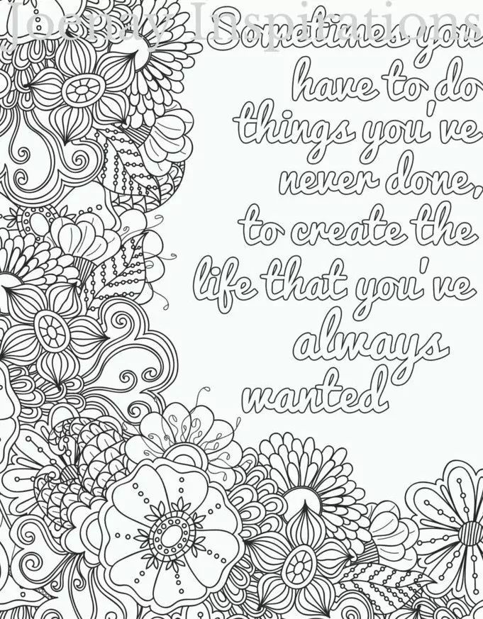 Inspiring quote coloring pages pdf ideas