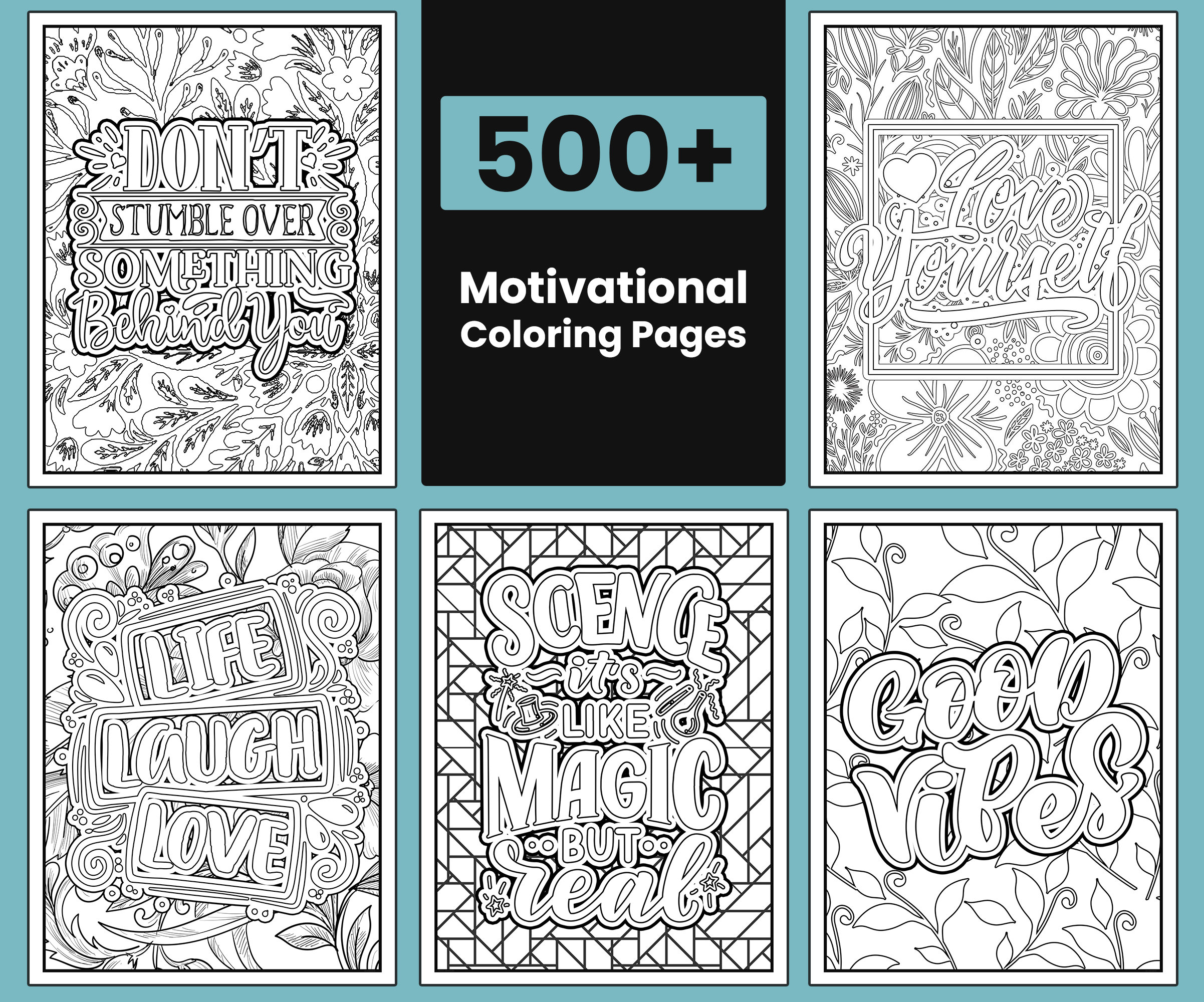 Quotes coloring pages coloring book pdf digital coloring pdf printable coloring pages adult coloring sheets adult coloring book