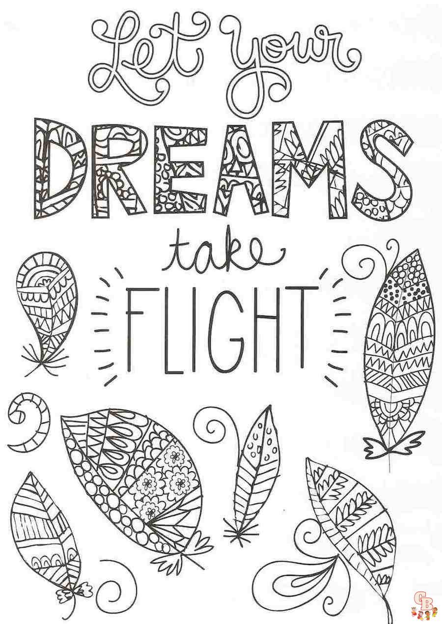 Printable free quote coloring pages for kids