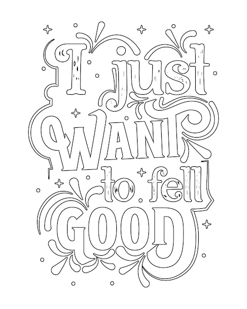 Premium vector motivational quotes coloring pages inspirational quotes coloring pages printable