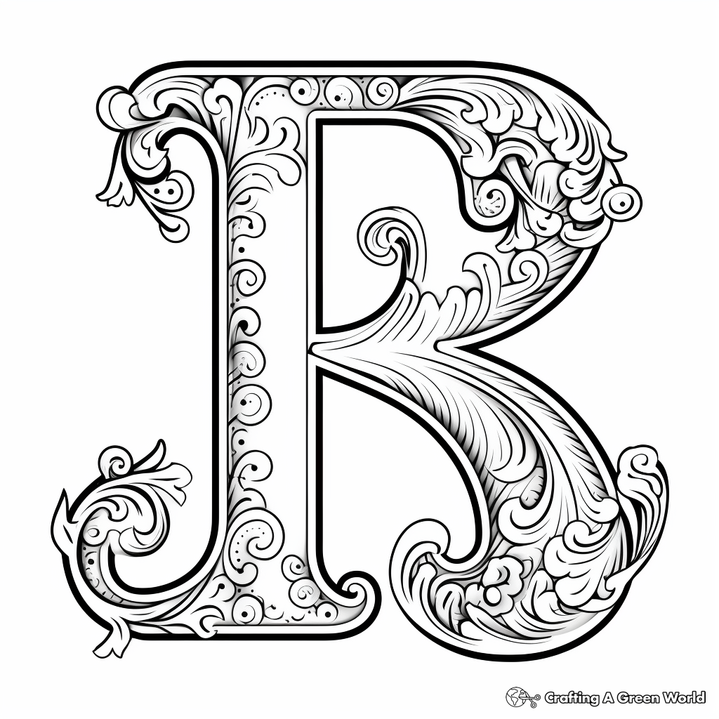 Letter r coloring pages