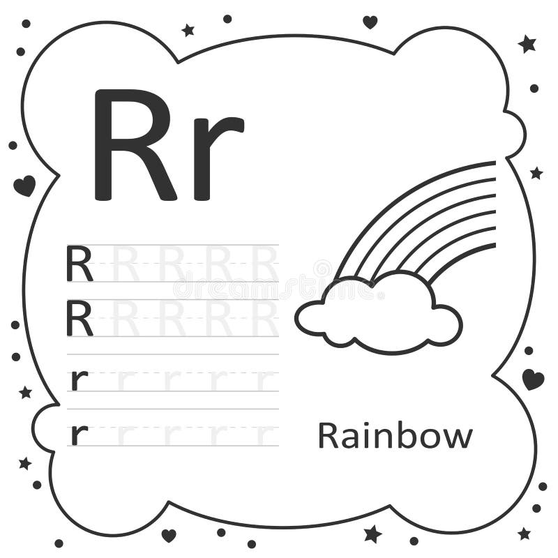 Rainbow coloring sheet stock illustrations â rainbow coloring sheet stock illustrations vectors clipart