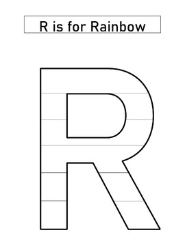 R is for rainbow letter sounds activity by the homeschool ranch tpt