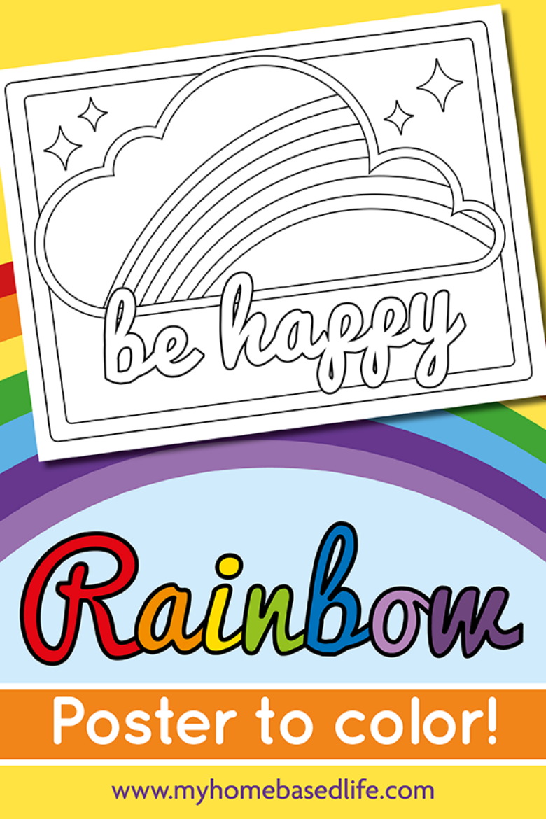 Rainbow coloring pages