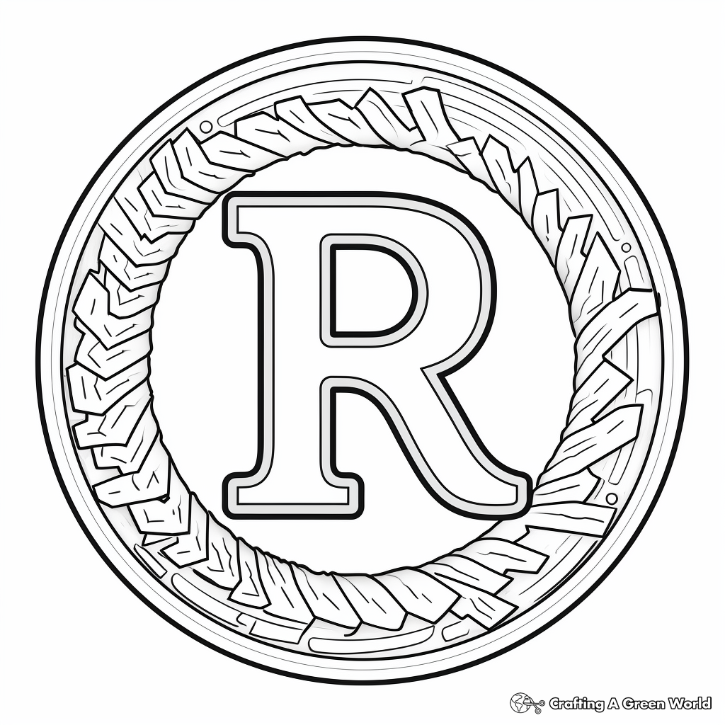 Letter r coloring pages