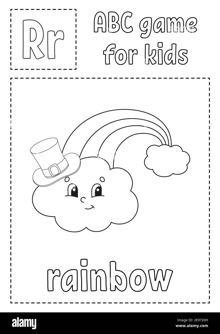 Plete rainbow arch cut out stock images pictures
