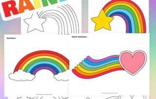 Rainbow coloring pages archives mrs merry