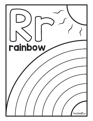 Rainbow coloring pages â printable coloring pages