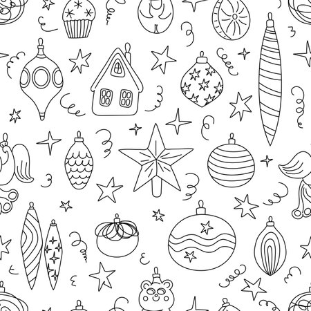 Christmas ornaments coloring stock illustrations cliparts and royalty free christmas ornaments coloring vectors