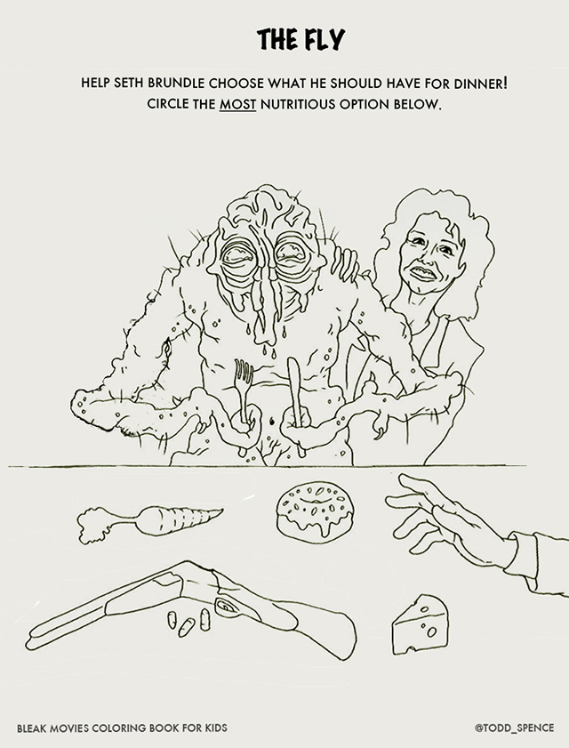 The bleak movies coloring book for kids gives r