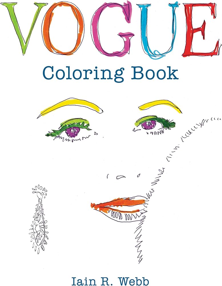 Vogue coloring book webb iain r british vogue books