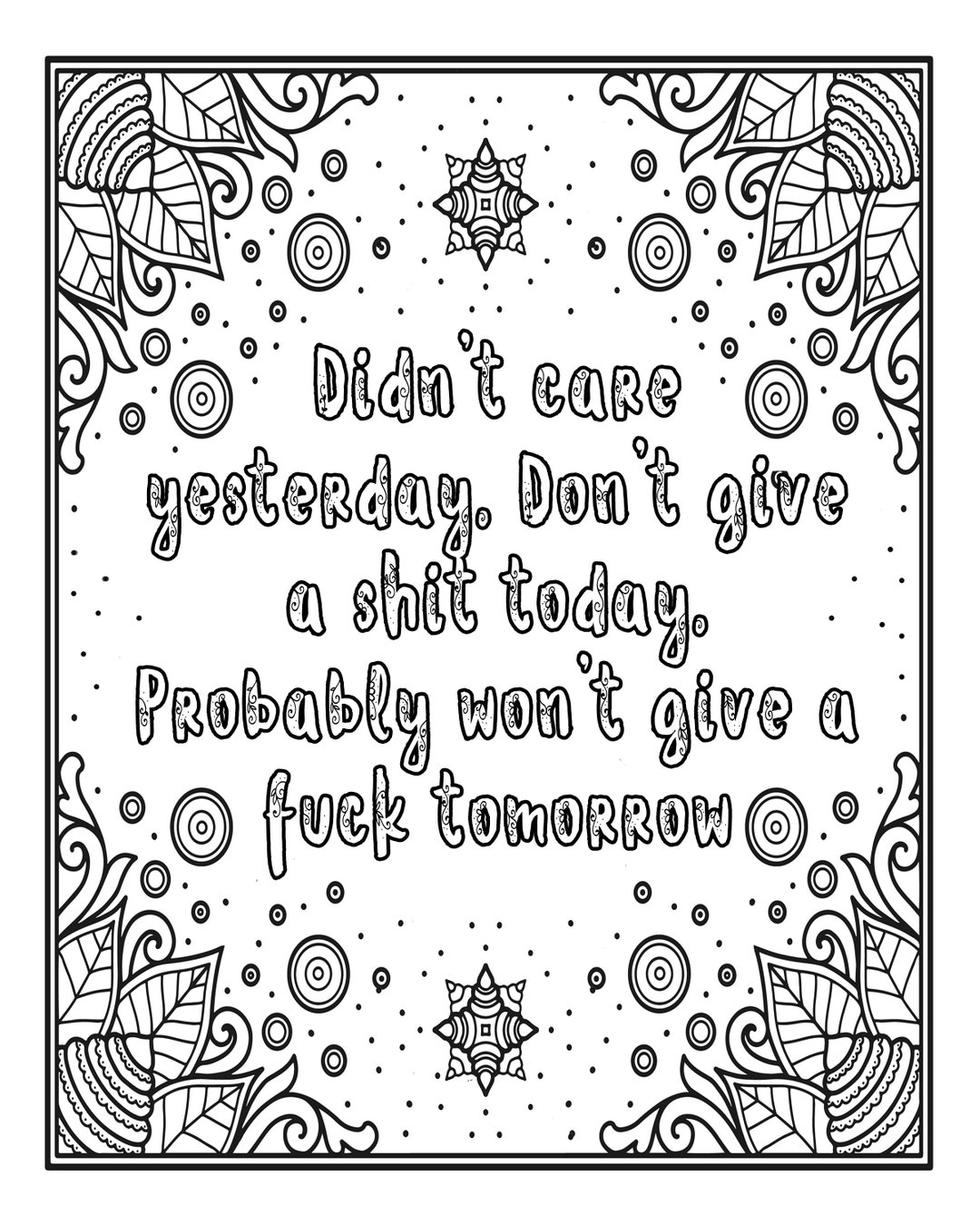 Swear words coloring page bundle for adults swearing cuss words printable coloring sheets digital colouring sayings printable download