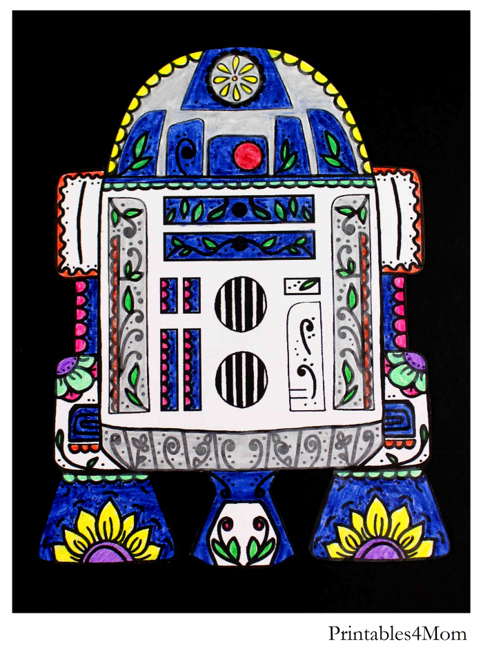 Star wars rd sugar skull printable