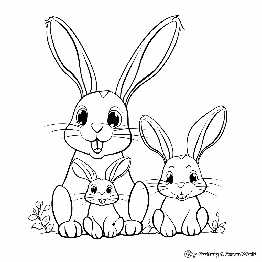 Year of the rabbit coloring pages