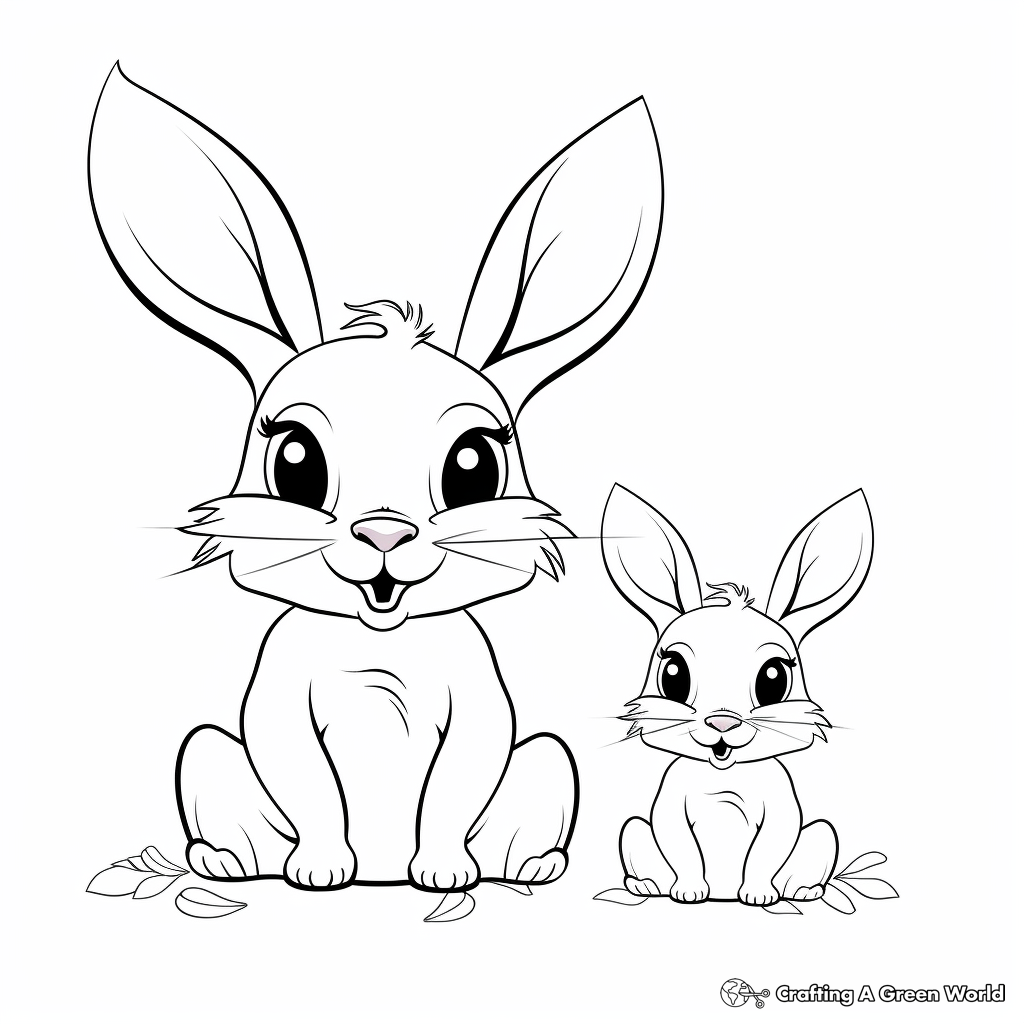 Year of the rabbit coloring pages