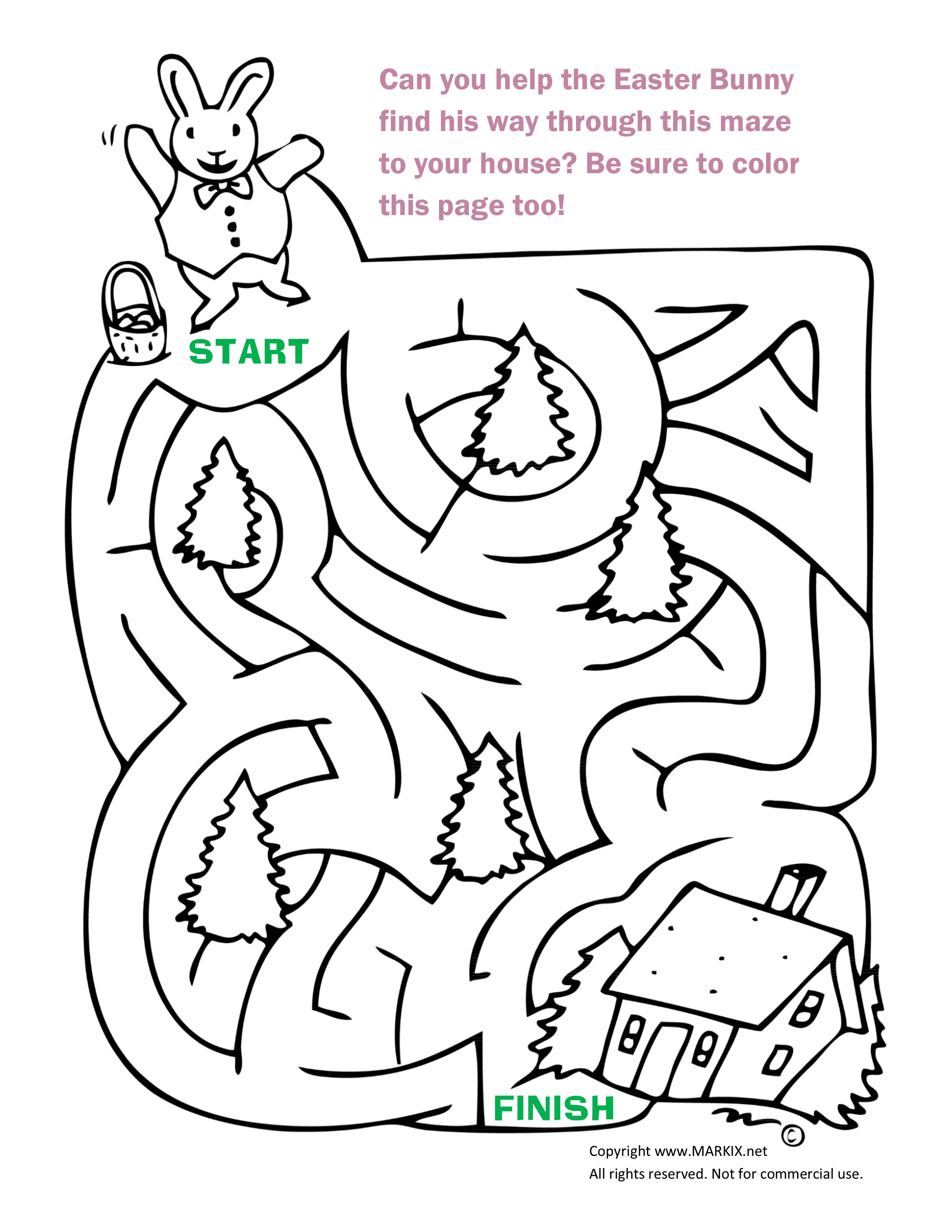 Another easter bunny maze