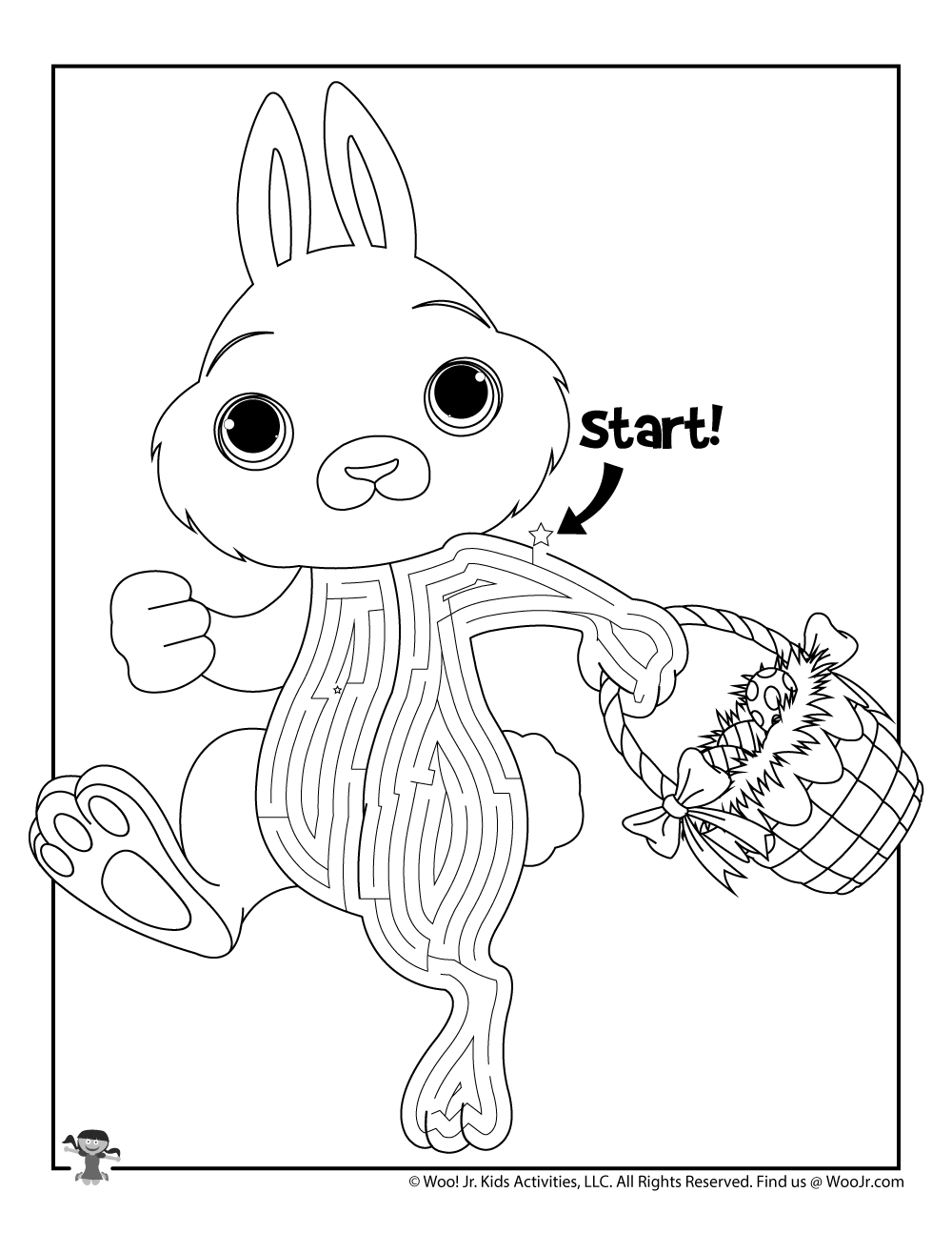 Printable easter mazes for kids woo jr kids activities childrens publishing