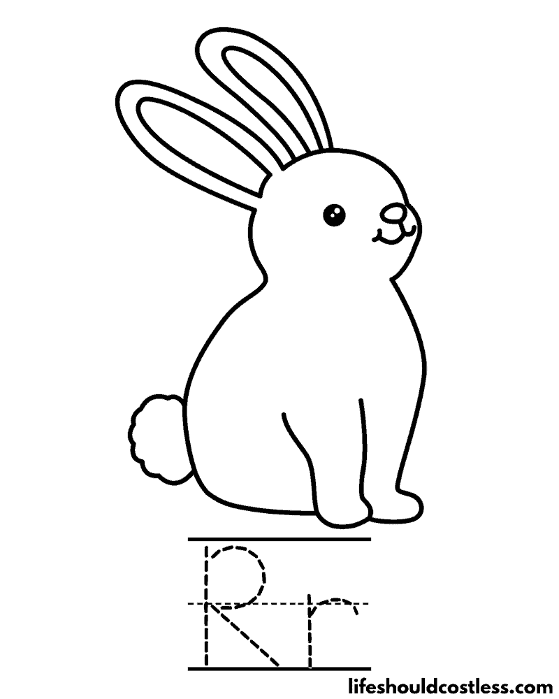 Rabbit coloring pages free printable pdf templates
