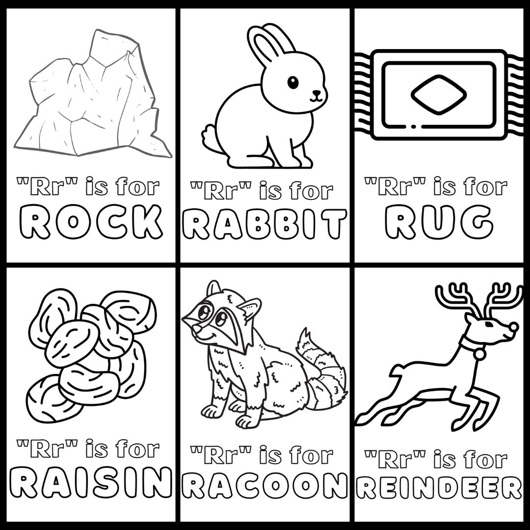 Remarkable letter r coloring pages printable pdf for kids