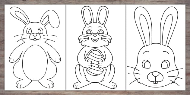 Printable louring rabbits party teacher made