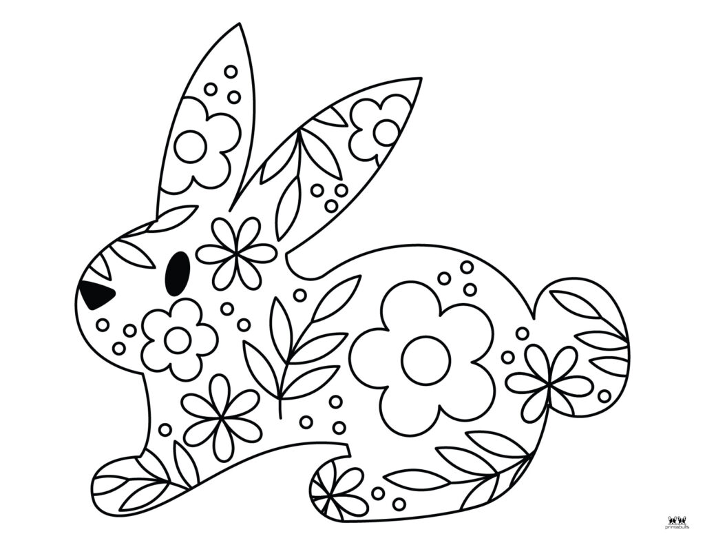 Bunny coloring pages
