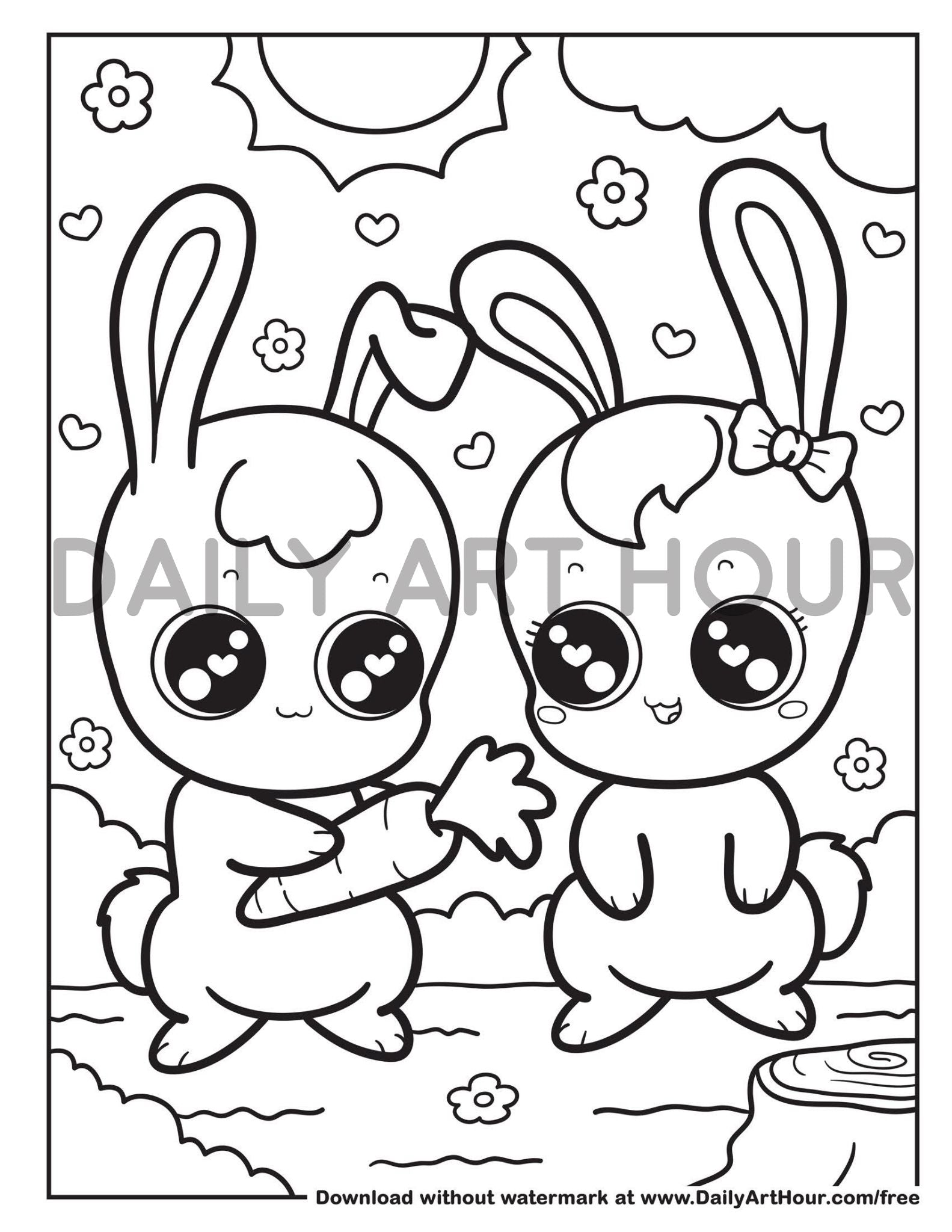 Valentines day coloring pages â daily art hour