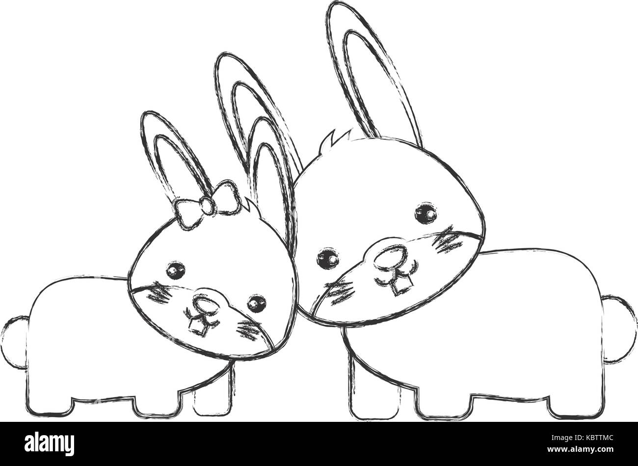 Background rabbits black and white stock photos images