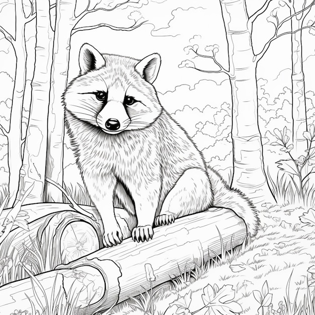 Page coloring pages raccoon images