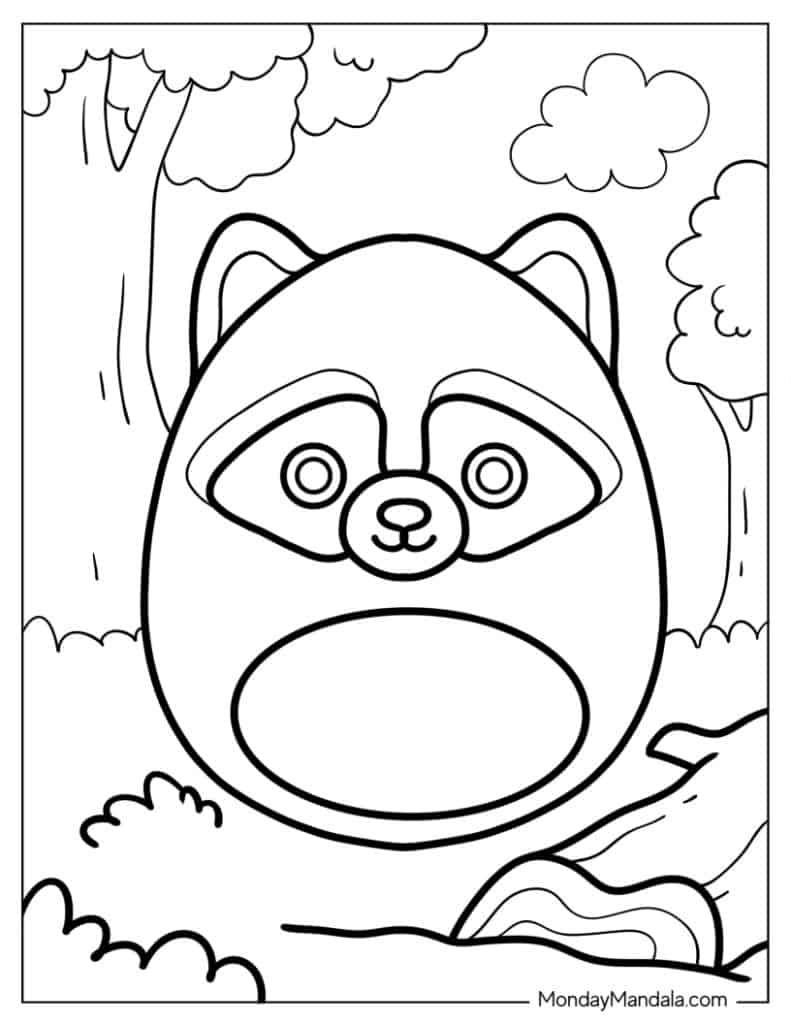 Squishmallow coloring pages free pdf printables