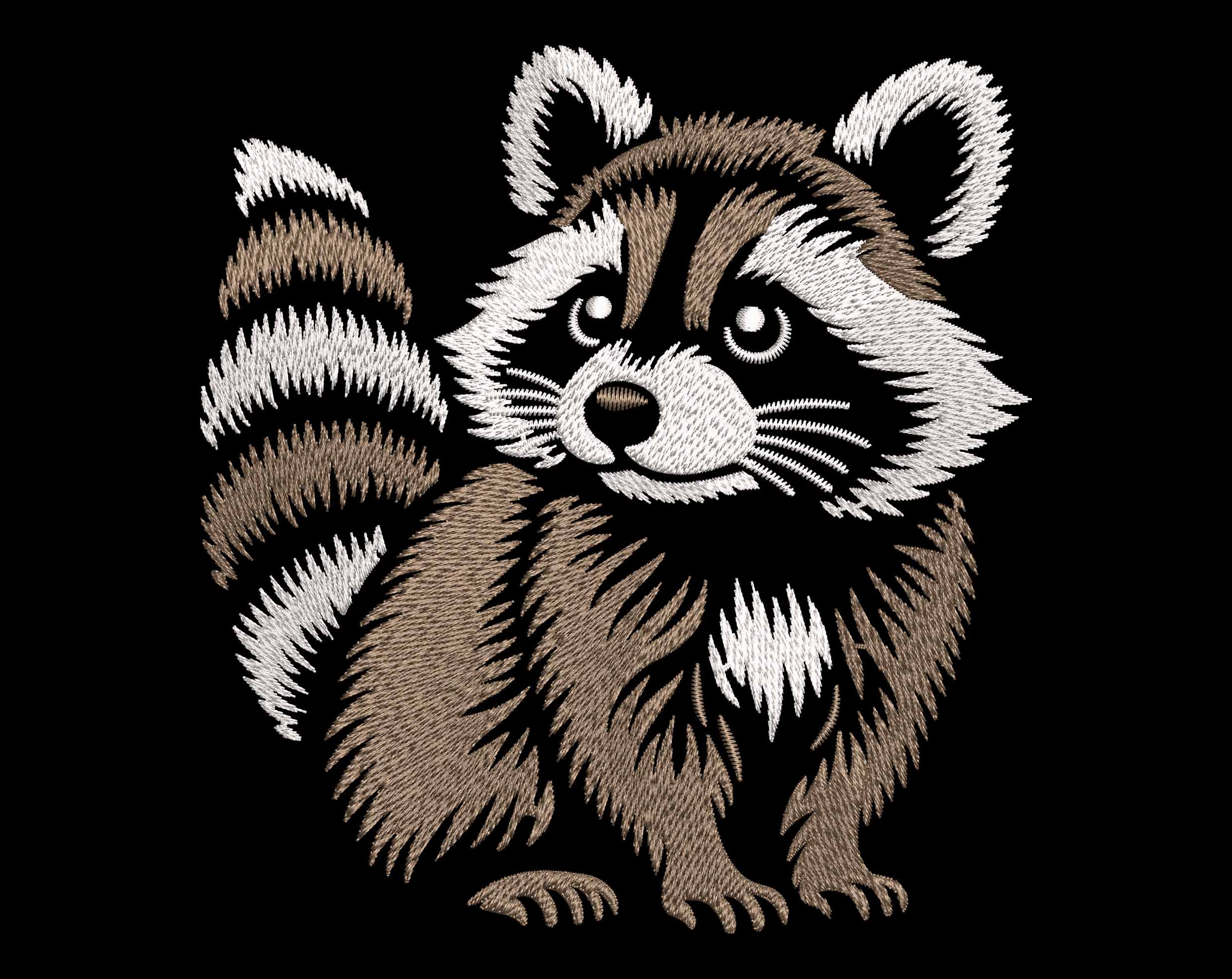 Fill stitch forest animals embroidery designs bundle