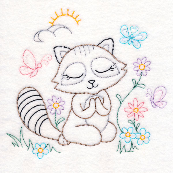 Praying woodland pals