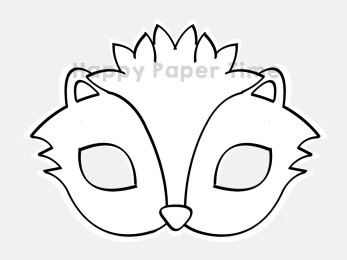 Skunk mask animal costume craft
