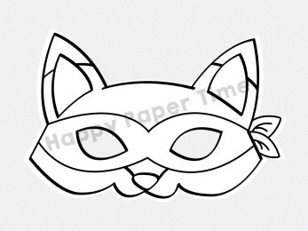 Fox mask printable