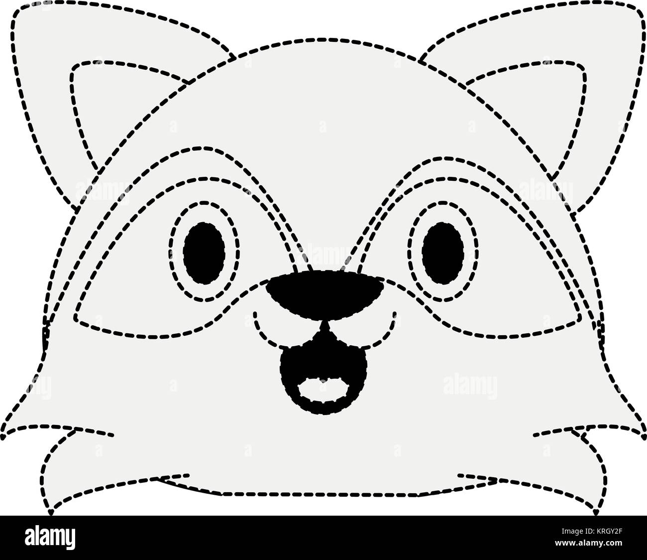 Raccoon painting stock vector images