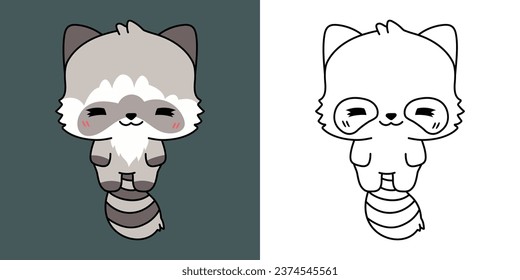Raccoon coloring page images stock photos d objects vectors