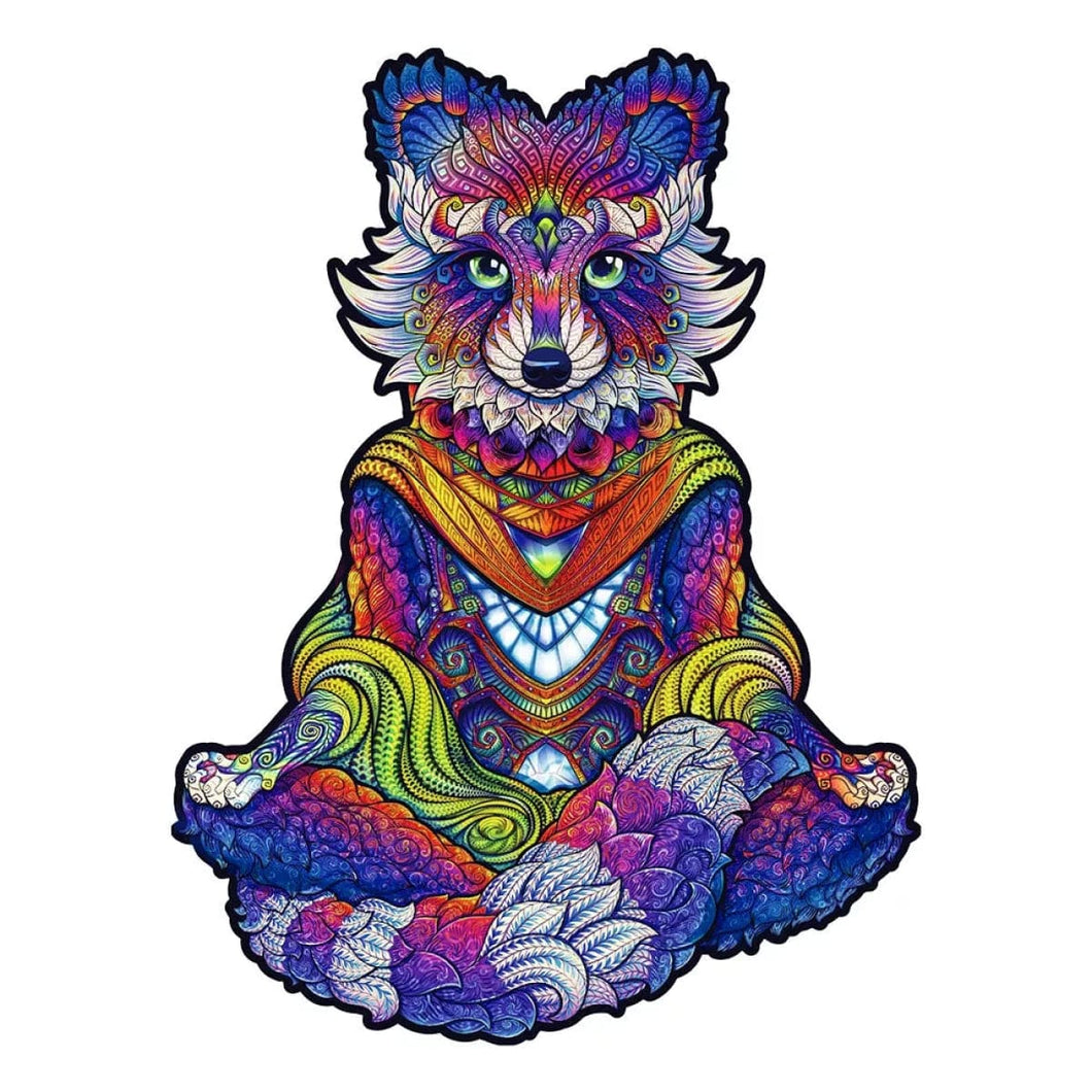 Raccoon jigsaw puzzle emanating raccoon by