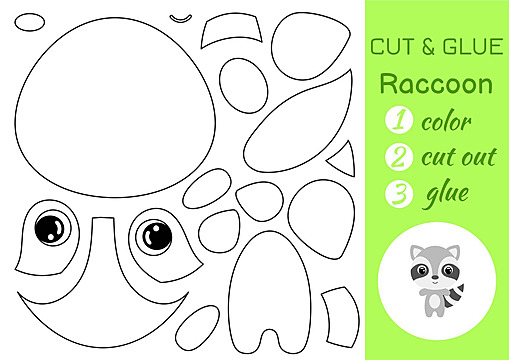 Baby raccoon vector art png images free download on