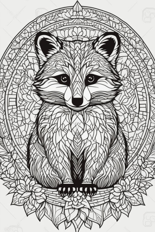 Coloring template mosaic